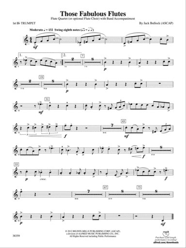 Those Fabulous Flutes: 1st B-flat Trumpet