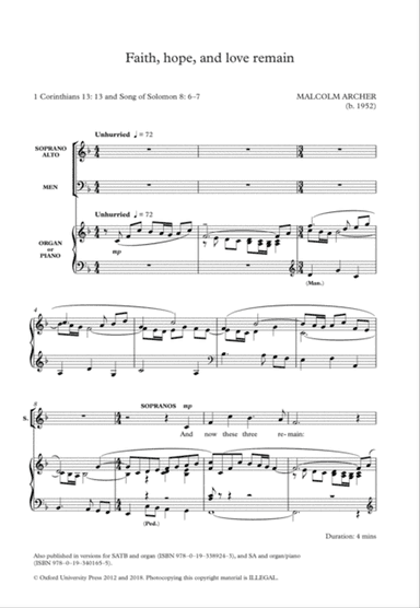 Faith, hope, and love