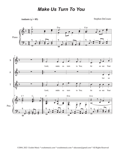 Make Us Turn To You (SATB)