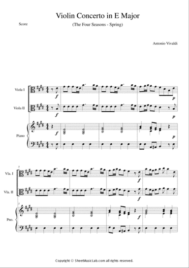 The Four Seasons - Spring 1st Movement Short Version