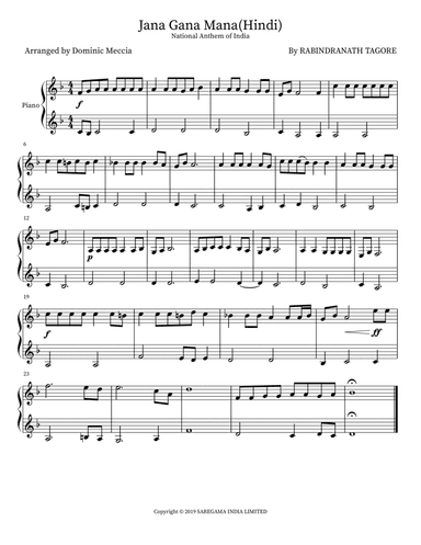 Jana Gana Mana(Hindi)