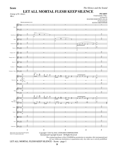 The Silence and the Sound: A Cantata for Christmas - Full Score