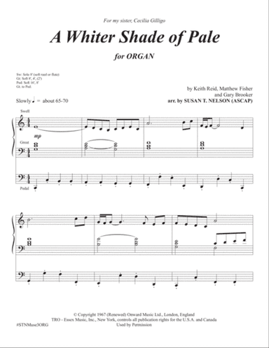 A Whiter Shade Of Pale