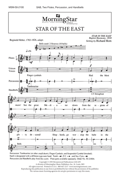 Star of the East (Choral Score)