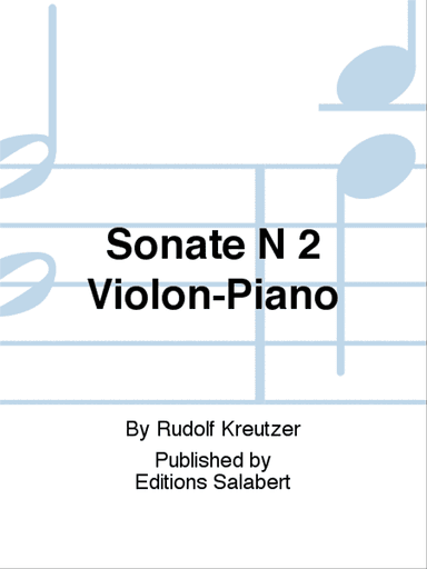 Sonate N 2 Violon-Piano