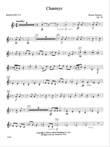 Chanteys: Baritone T.C.