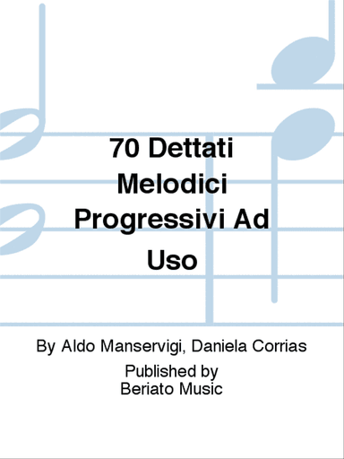 70 Dettati Melodici Progressivi Ad Uso