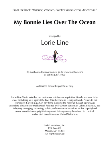 My Bonnie Lies Over The Ocean