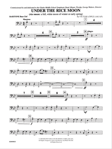 Under the Rice Moon: Baritone B.C.