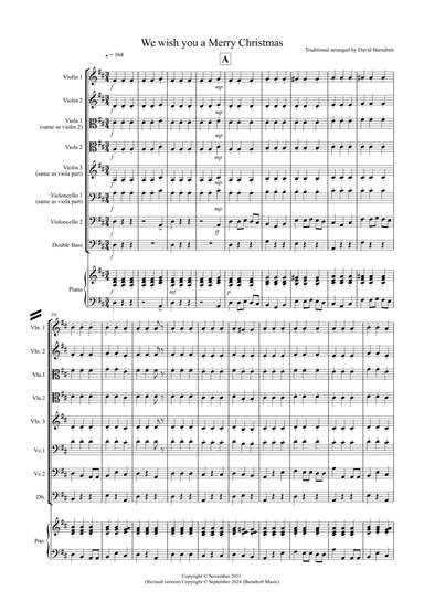 We wish you a Merry Christmas for String Orchestra