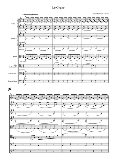 The Swan for solo cello and string orchestra