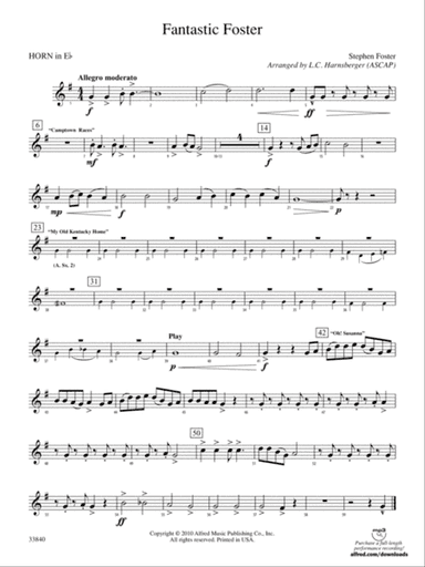 Fantastic Foster: (wp) 1st Horn in E-flat