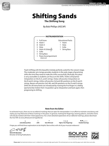 Shifting Sands: Score