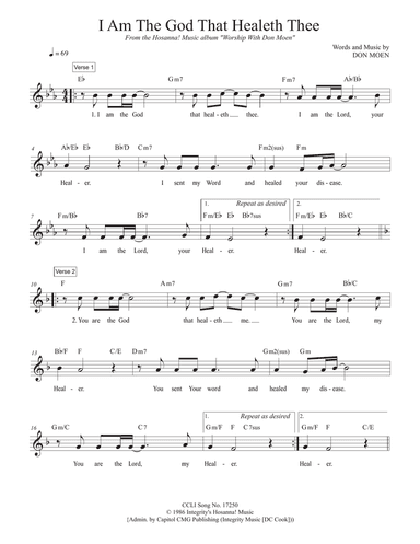 I Am The God That Healeth Thee