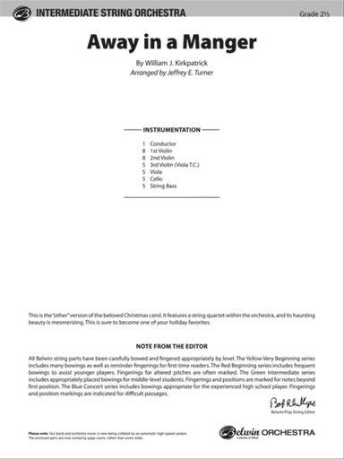 Away in a Manger: Score