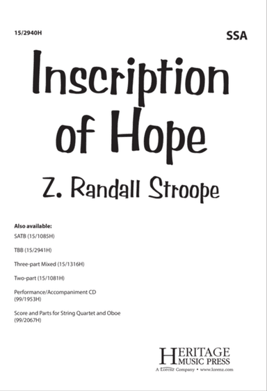 Inscription of Hope