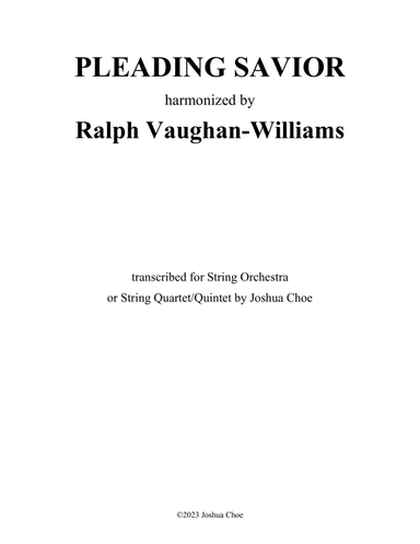 Pleading Savior