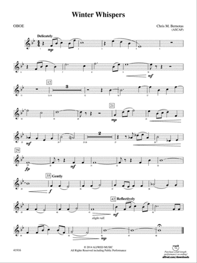 Winter Whispers: Oboe