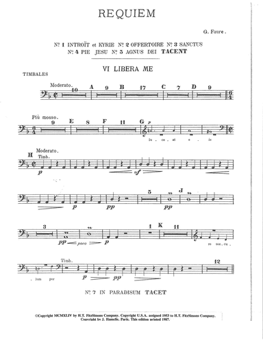 Requiem (Complete Orchestration) - Timpani