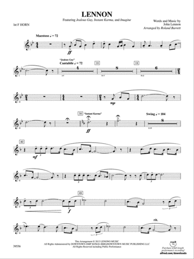 Lennon: 1st F Horn