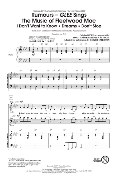 Rumours: Glee Sings The Music Of Fleetwood Mac