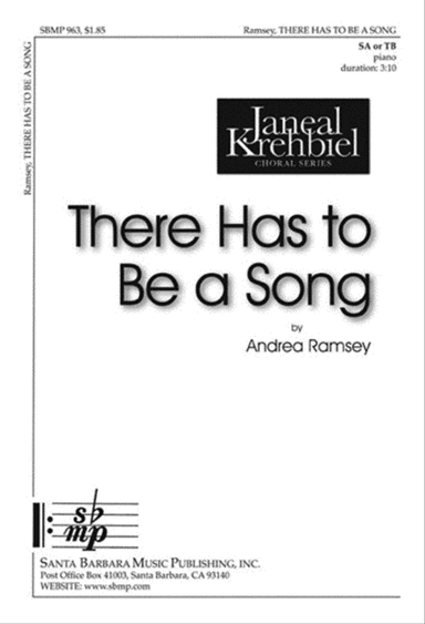 There Has to Be a Song - SA Octavo