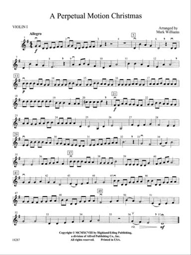 A Perpetual Motion Christmas: 1st Violin