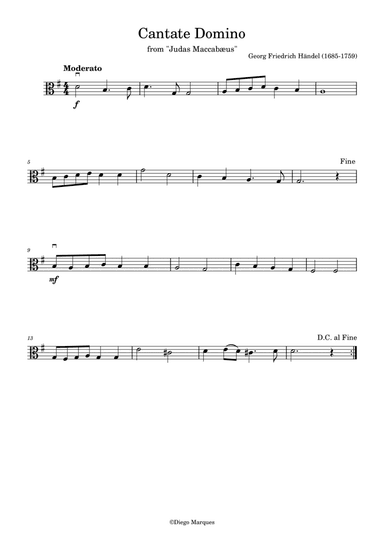 Cantate Domino in G