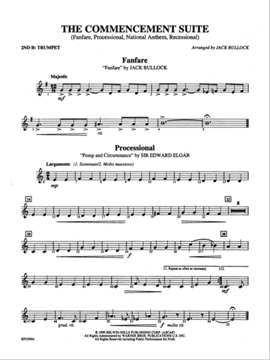 Commencement Suite: 2nd B-flat Trumpet