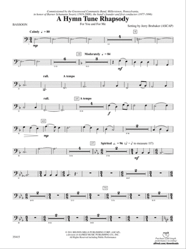 A Hymn Tune Rhapsody: Bassoon