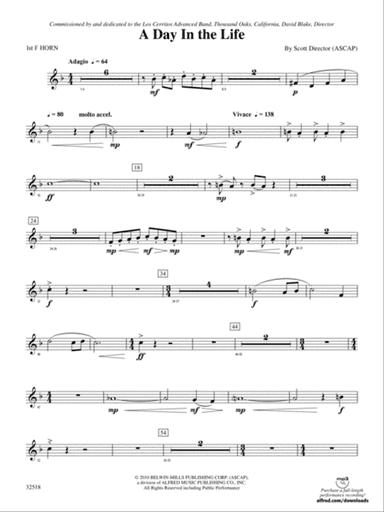 A Day in the Life: 1st F Horn