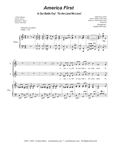 America First (Vocal Trio - (SAB)