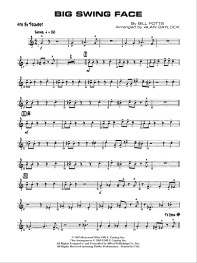 Big Swing Face: 4th B-flat Trumpet