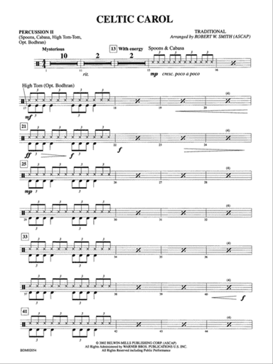 Celtic Carol: 2nd Percussion