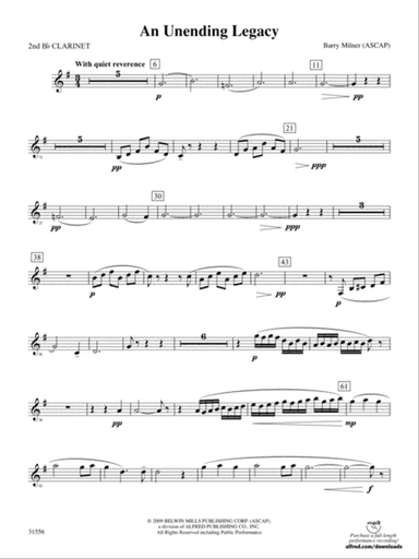 An Unending Legacy: 2nd B-flat Clarinet