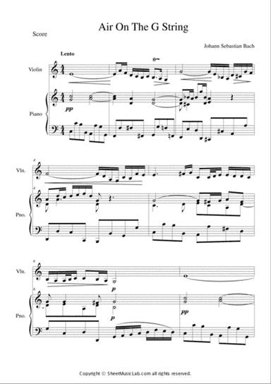 Air On The G String C Major