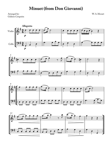 Minuet (from Don Giovanni)