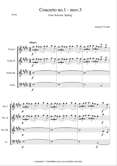 The Four Seasons - Spring 3rd Movement