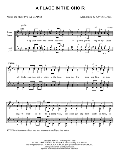 A Place In The Choir