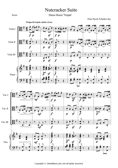 Nutcracker Op.71a - Danse Russe - Trepak
