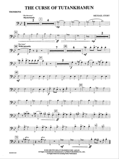 The Curse of Tutankhamun: 1st Trombone