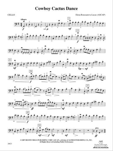 Cowboy Cactus Dance: Cello