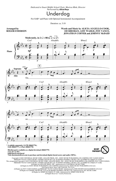 Underdog (arr. Roger Emerson)