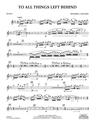To All Things Left Behind - Flute 1