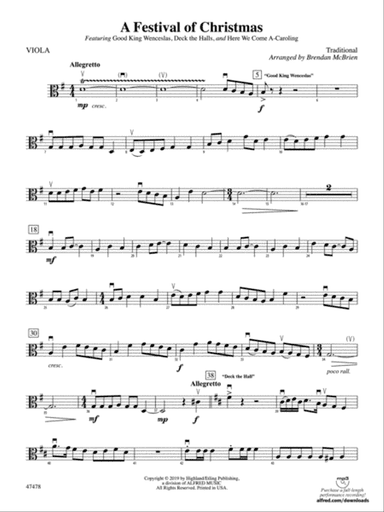 A Festival of Christmas: Viola