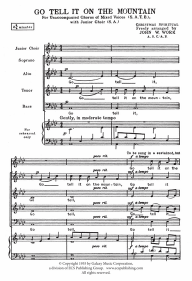 Go Tell It on the Mountain (Downloadable)