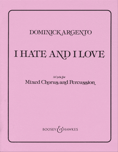 I Hate and I Love