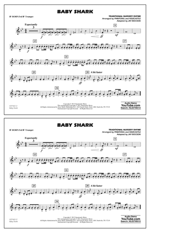 Baby Shark (arr. Jay Bocook) - Bb Horn/3rd Bb Tpt