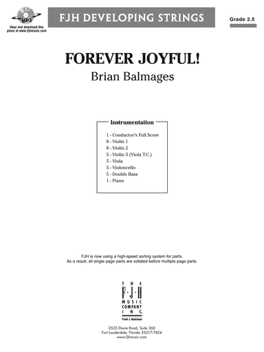 Forever Joyful!: Score