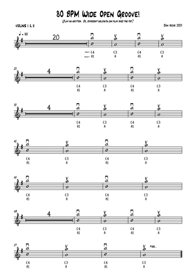 80 BPM Wide Open Groove!
